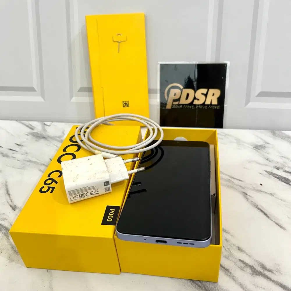 Poco C65 Purple 128gb Fullset Original Ex Resmi Indonesia 2024 Minus M