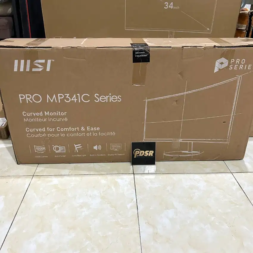 Monitor LED MSI Pro MP341C Series Curved Monitor Fullset Minus
