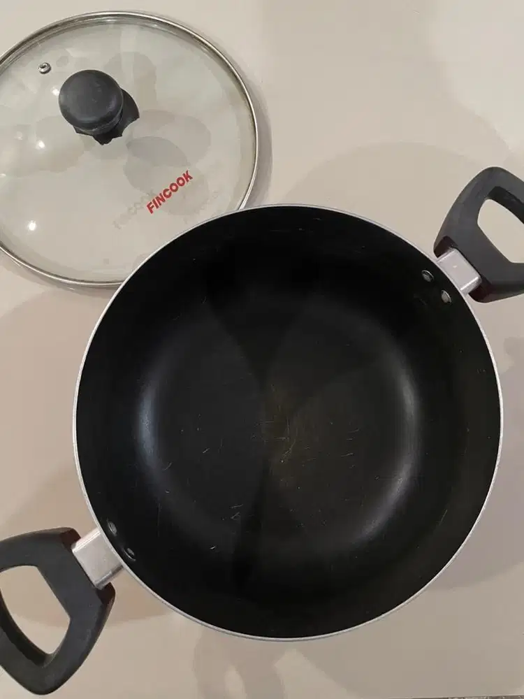 Fincook panci 24 cm + tutup panci kaca
