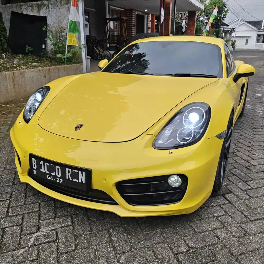 Porsche Cayman 2015 yellow kuning cayman 2016 full option cayman 2017