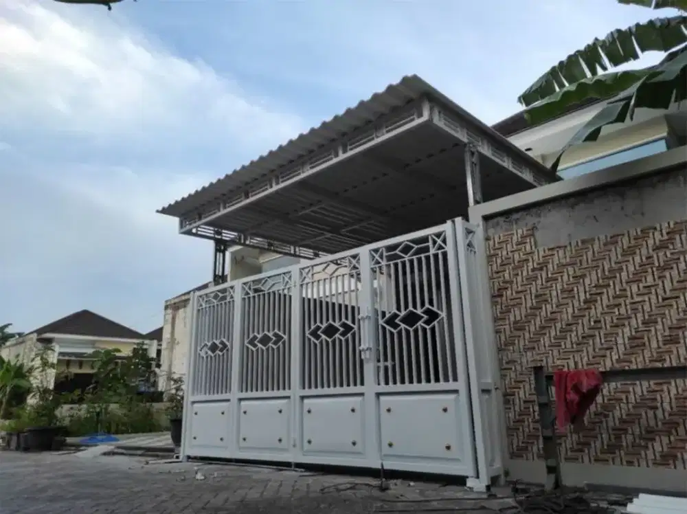 Bengkel las Lampung tralis kanopi pintu pagar gerbang tangga