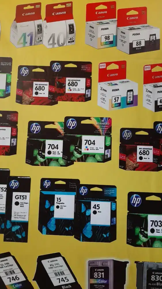 MENERIMA JUAL_BELI TINTA CARTRIDGE BARU/BEKAS KANTORAN,PROYEK ANDA