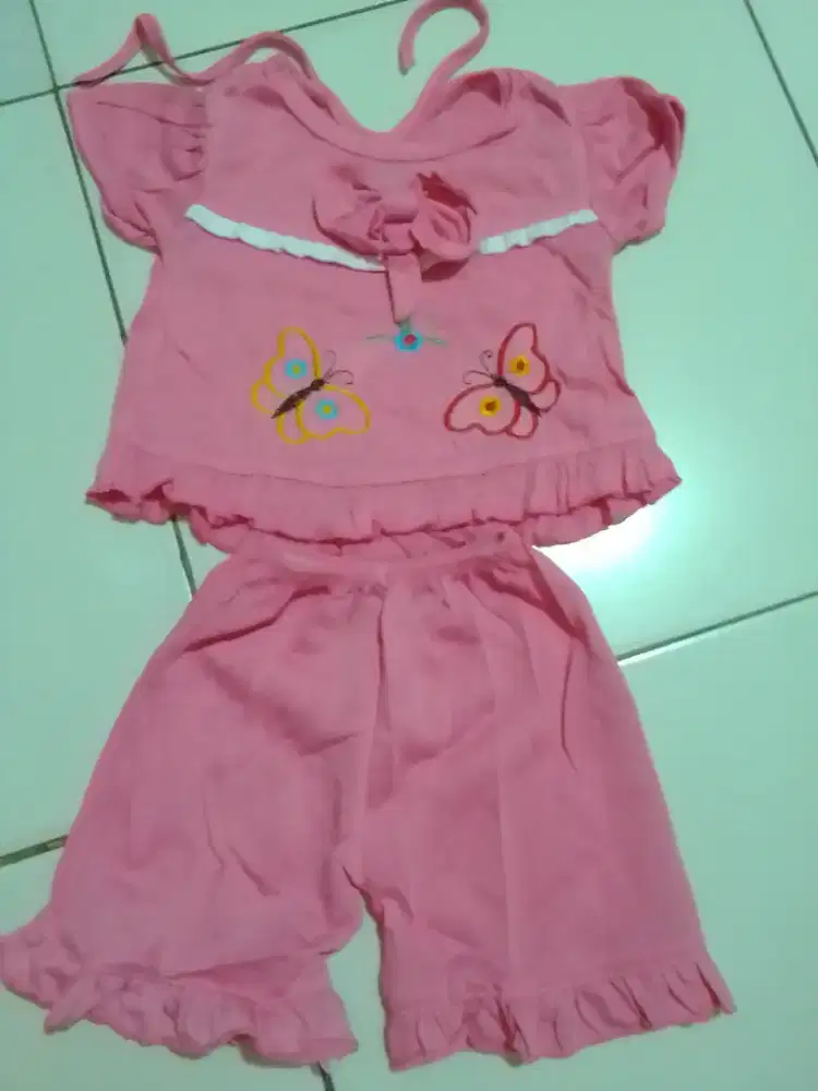 Baju bayi set perempuan