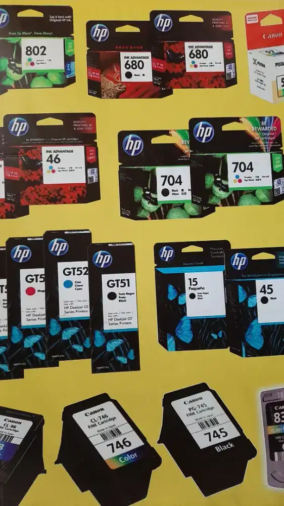 MENERIMA JUAL-BELI TINTA CARTRIDGE BARU/BEKAS KANTORAN/PROYEK ANDA