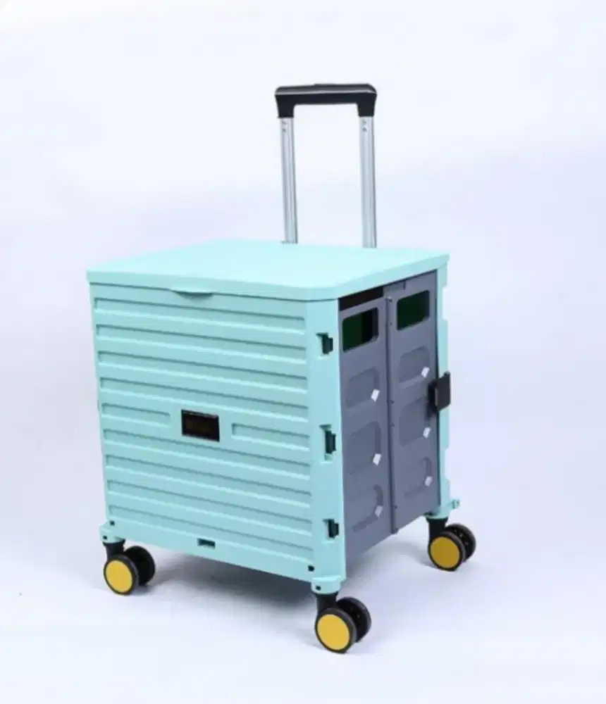 Troli multi fungsi warna hijau kokoh dan bisa dilipat