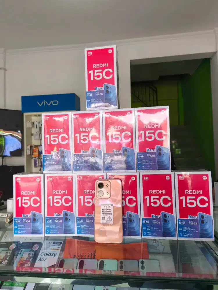 REDMI 15C 6/128 DAN 8/256 LAYAR LEBAR 6.9INCH, BATRAI 6000 MAH