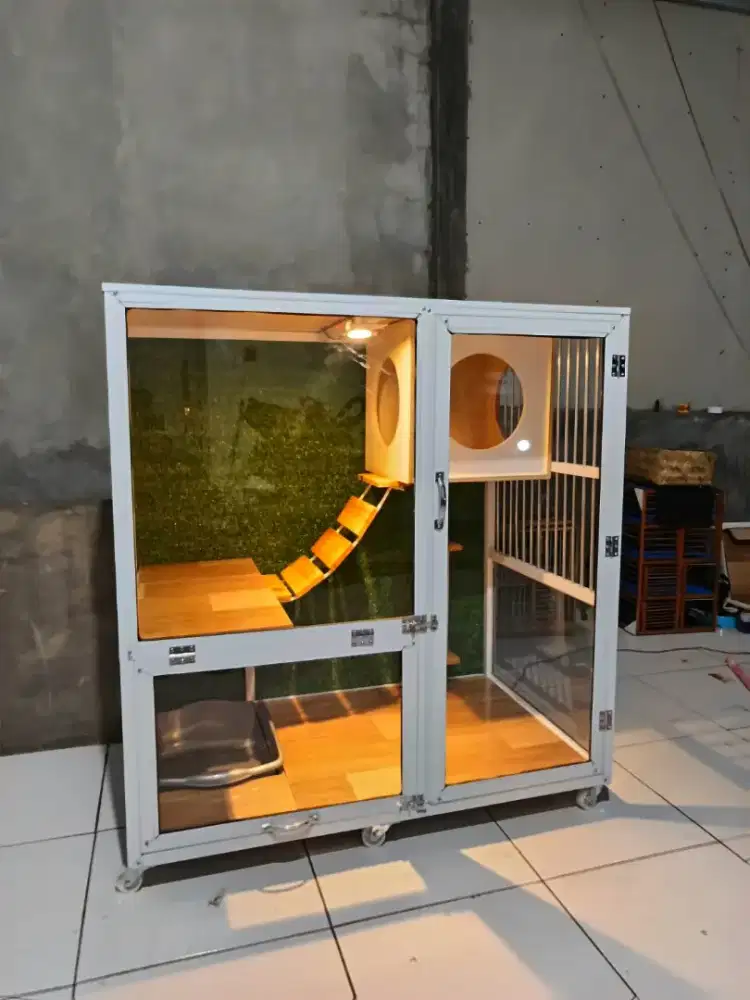 Kandang kucing alumunium