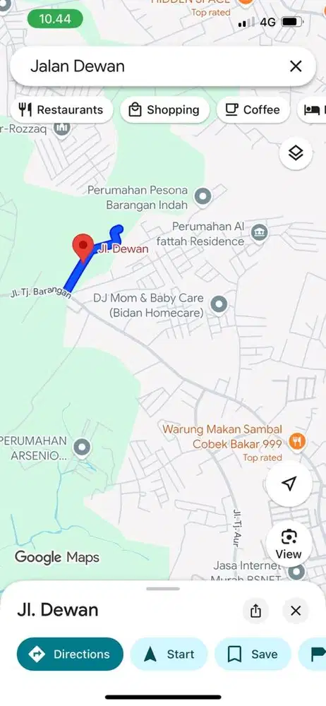 Tanah tanjung barangan lorong dewan