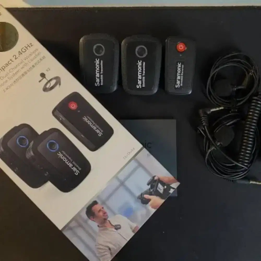 Jual Mic Vlog/Konten - Saramonic Blink 500 B2. Black.