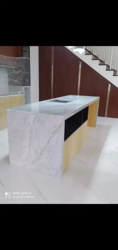 Tebel top meja marmer granit quadra