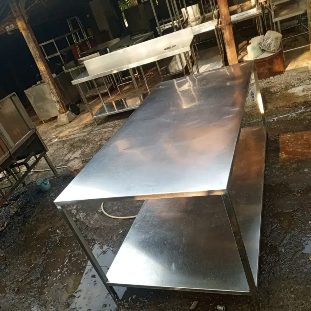 Meja Stainles 2 susun