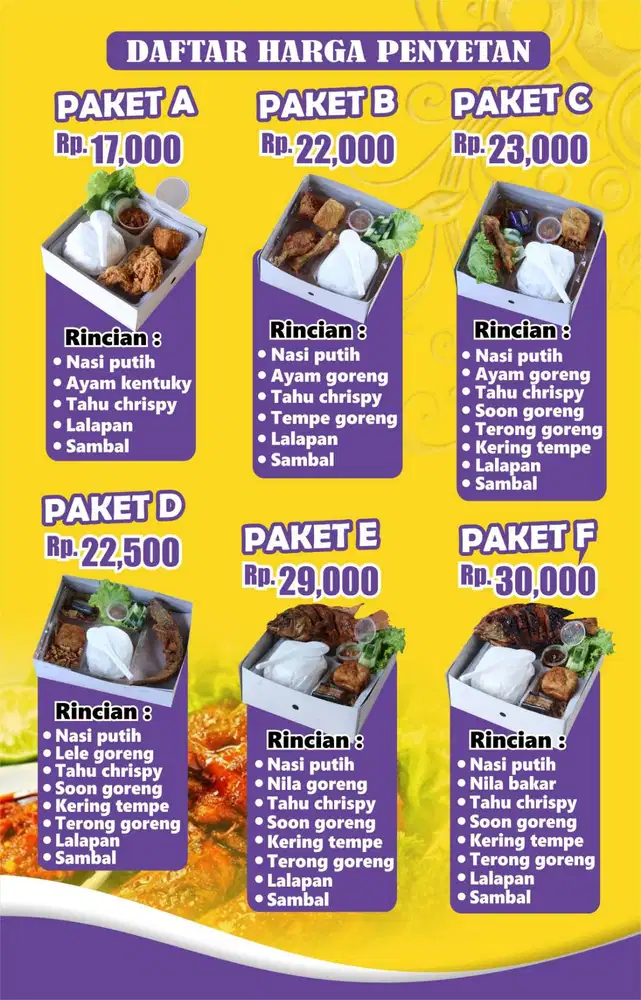 PAKET NASI BOX PENYETAN MURAH