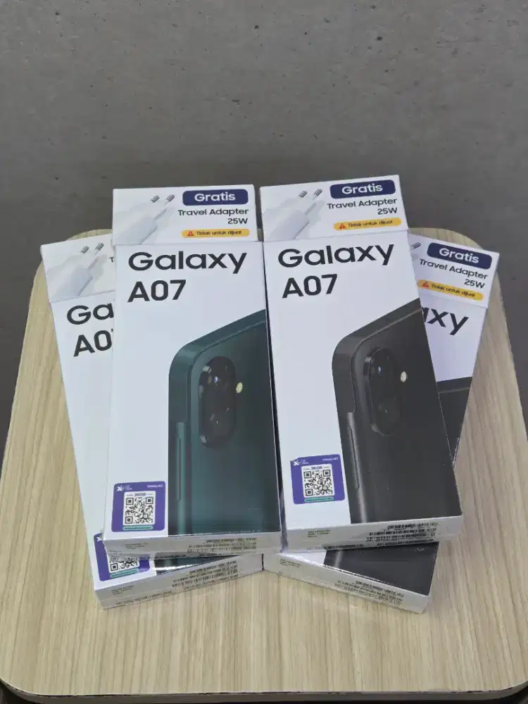 New samsung galaxy A07 4+4/64gb free travel adaptor ori