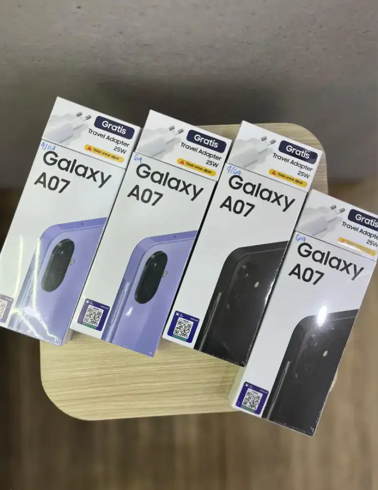 NEW Samsung Galaxy A07 4+4/128gb Free Travel adaptor Ori