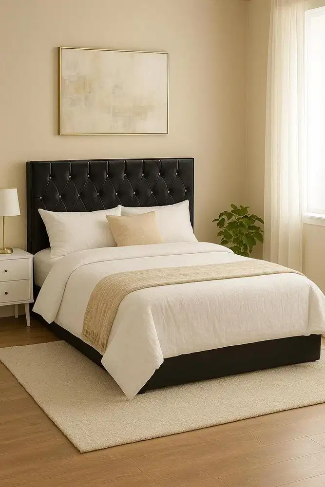 FOR SALE Dipan sandaran tinggi custom murah bahan OSCAR (kulit imitasi