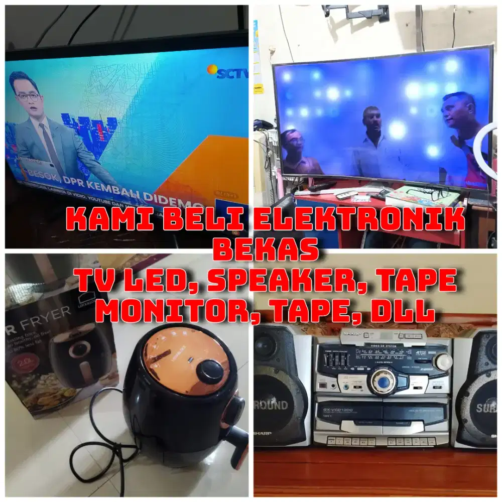 Tawarkan Elektronik TV LED Bekas dan Elektronik sekon lainnya