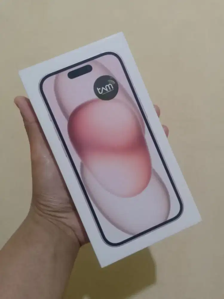 Jual iPhone 15 ibox pink masih segel