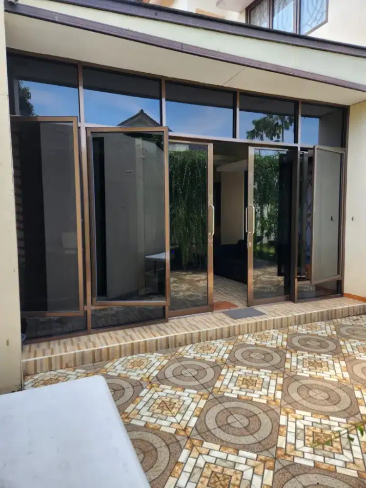 Kusen aluminium rolling door folding gate dll