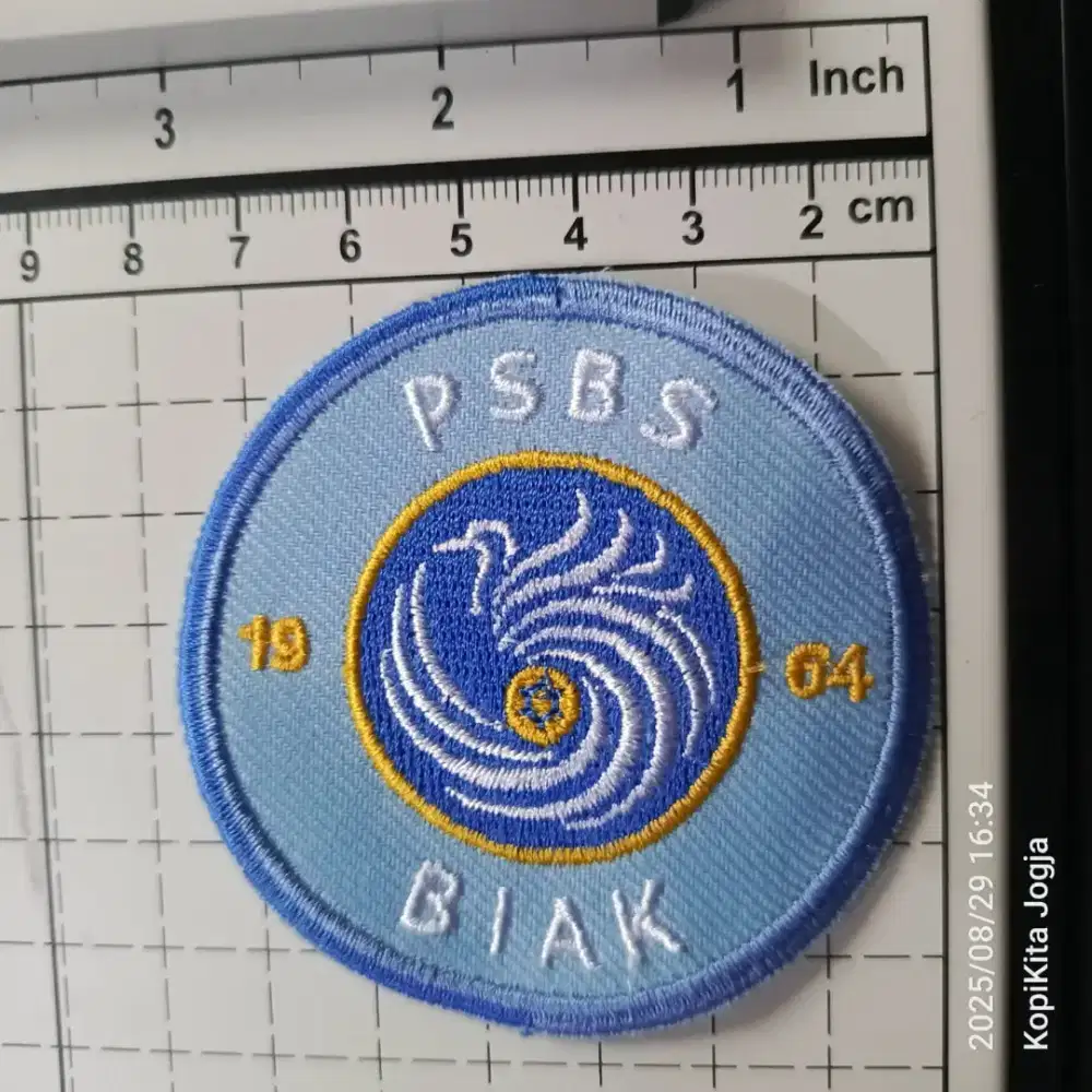Emblem patch bordir psbs biak