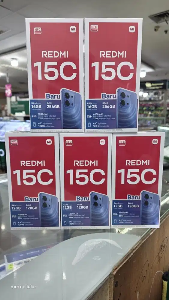 Xiaomi redmi 15c nfc 6gb+6gb/128gb & 8gb+8gb/256gb baru bisa tt kredit