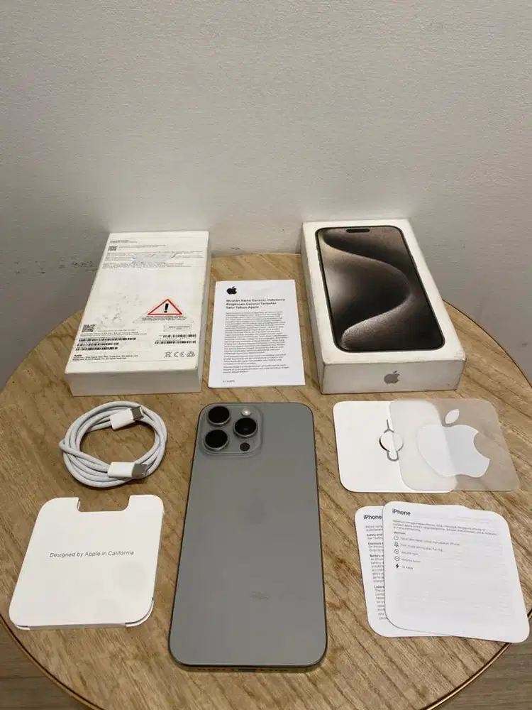 Second iBox iPhone 15 Promax 256GB Natural Titanium Fullset