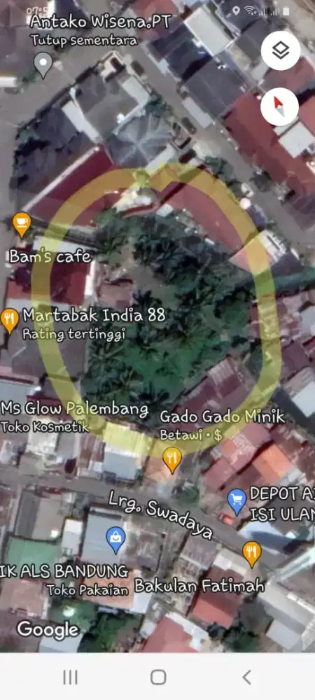 Tanah dijual shm luas 1000
