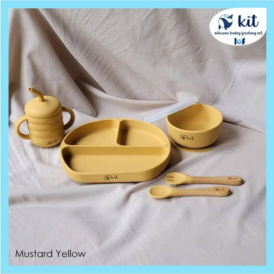 [KIT] Alat Makan Bayi Silikon - Perlengkapan Makan Bayi