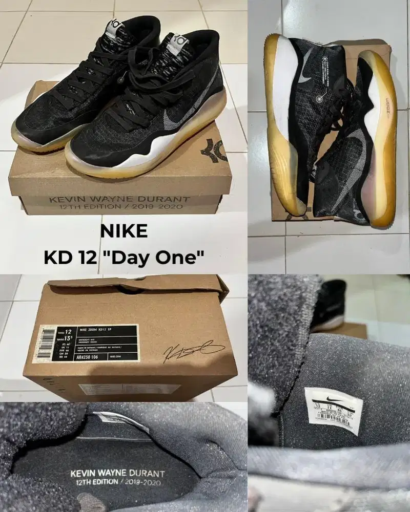 Nike KD 12 Day One – Size Men (12/46) – Jarang Dipakai