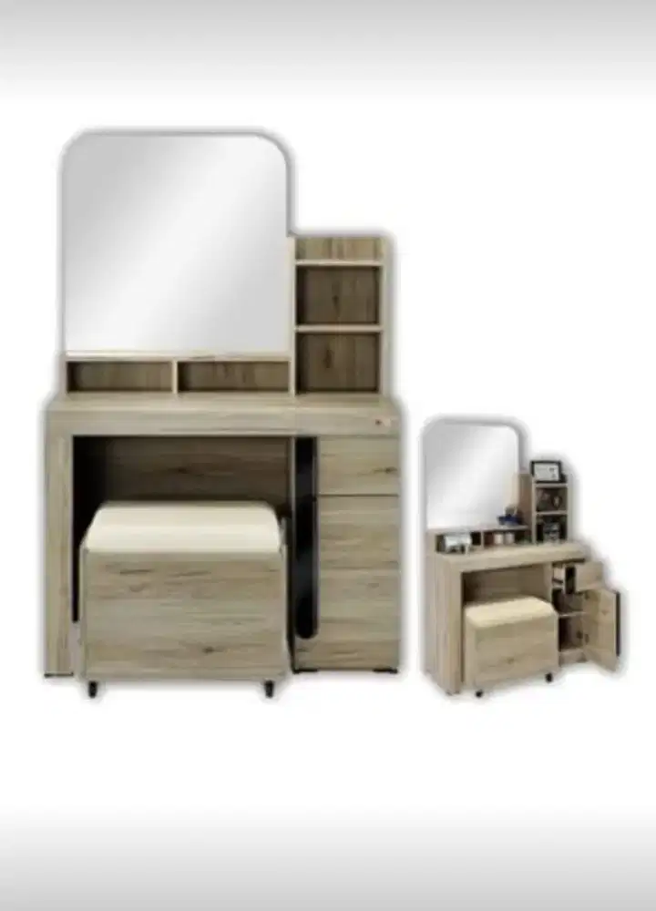 Meja Rias Activ Palazzo MR 100 Sanremo Oak - Black Glossy