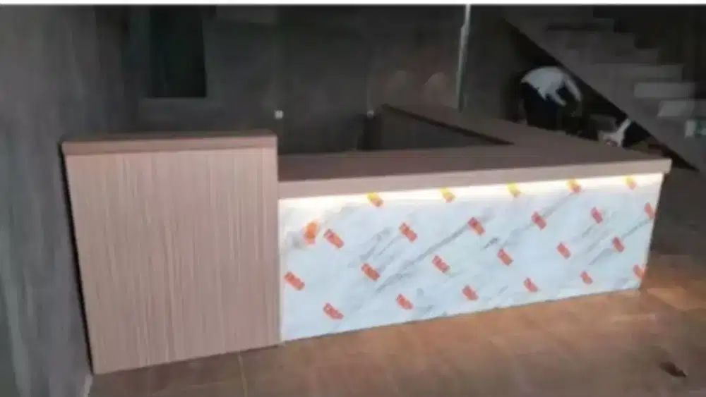 Meja bartender Meja kasir tempahan