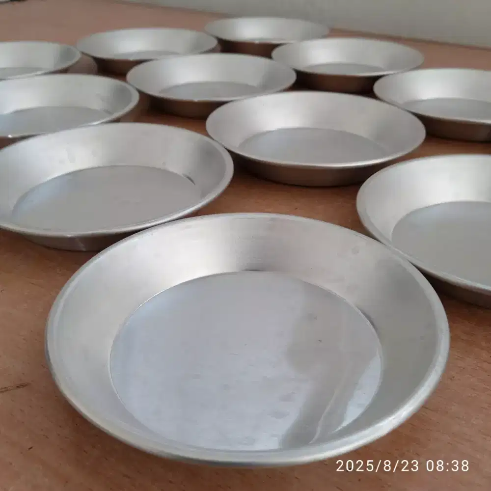 ( 12 pcs ) Cetakan Loyang Bolu Lipat Pizza Pie Roti Mini Bundar 8cm