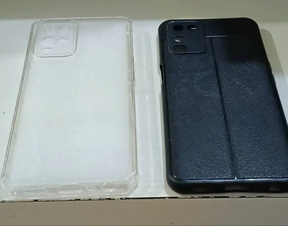 Sarung hp hard case tebal oppo A54 baru pakai 1x bonus sarung hitam bu