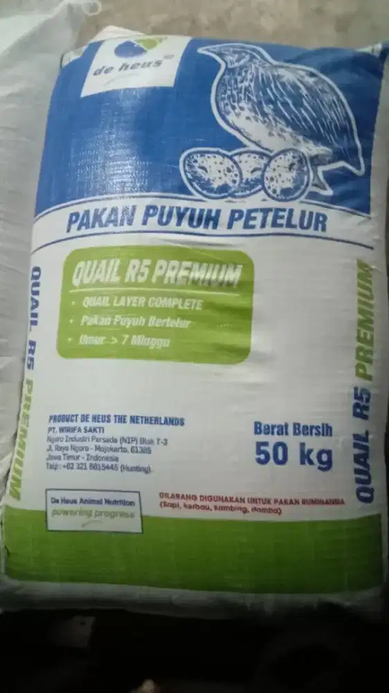 Pakan burung puyuh petelur deheus