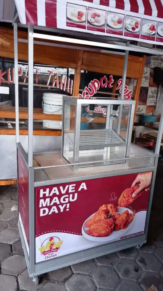 Dijual bekas booth ayam krispi