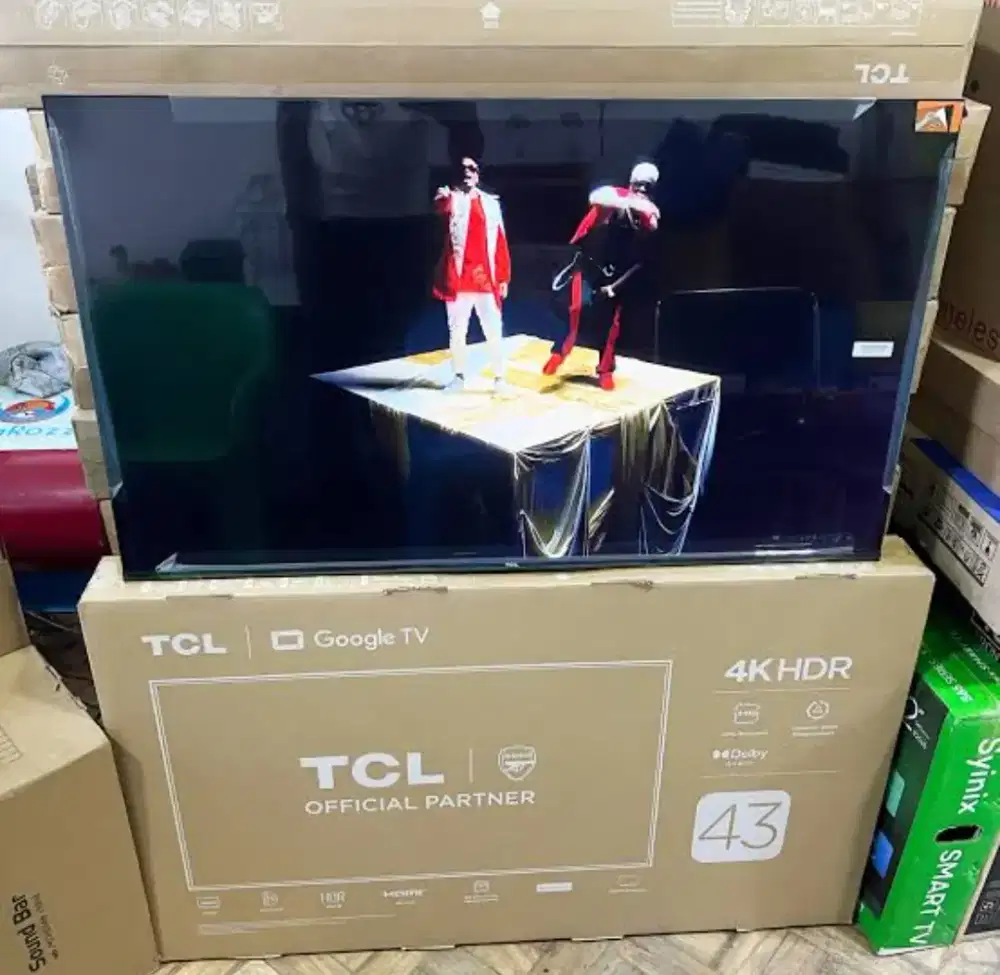 TV TCL PROMO 43 INCI 4K 2025 43V6C GARANSI 3 TAHUN ANTAR FREE ONGKIR