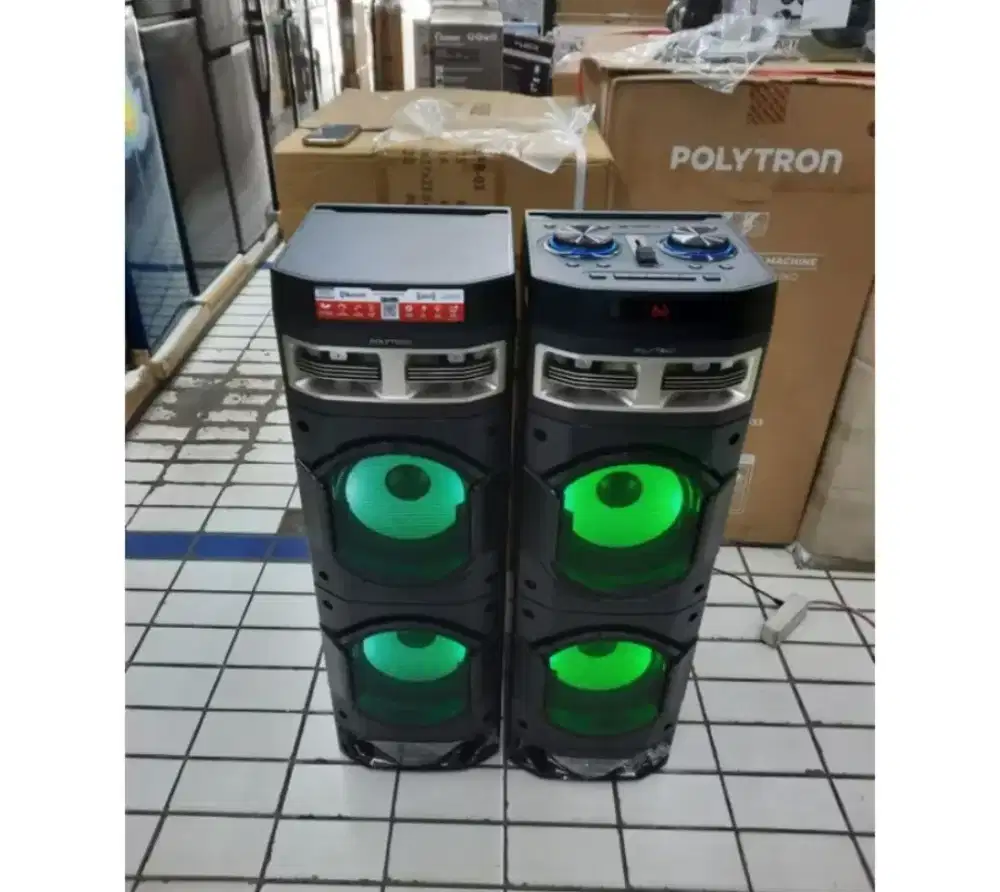 SPEAKER AKTIF 10 INCI POLYTRON PAS10DF28 JUMBO GARANSI RESMI 1 TAHUN