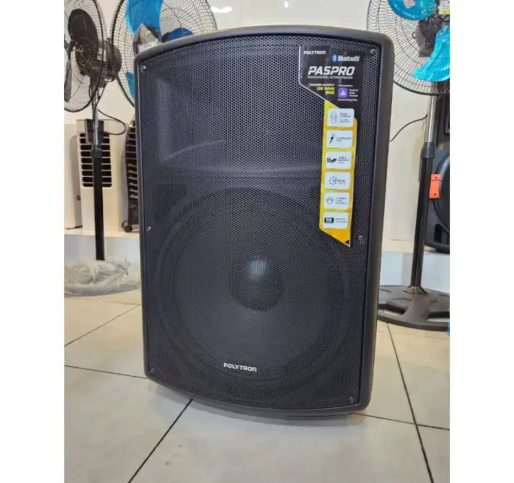 SPEAKER AKTIF PORTABEL 15 INCI POLYTRON PASPRO15F3 GARANSI RESMI