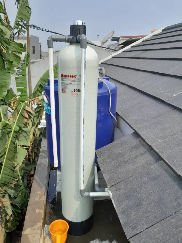 Ganti isi media filter air (bonus cuci toren)