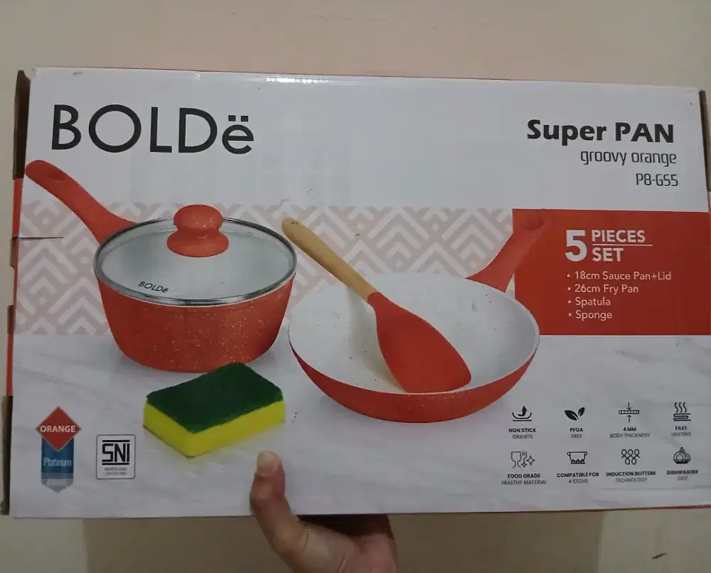 Dijual Satu Set Super Pan Groovy Orange 5PCS