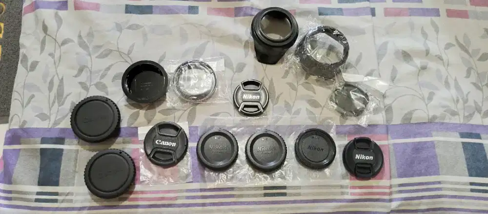 Body Cap-Rear Cap-Lens Cap DSLR Nikon dan Canon Original