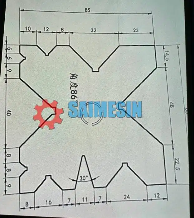 VBLOK BENDING MATRAS DAISE 85 x 85 x 3200