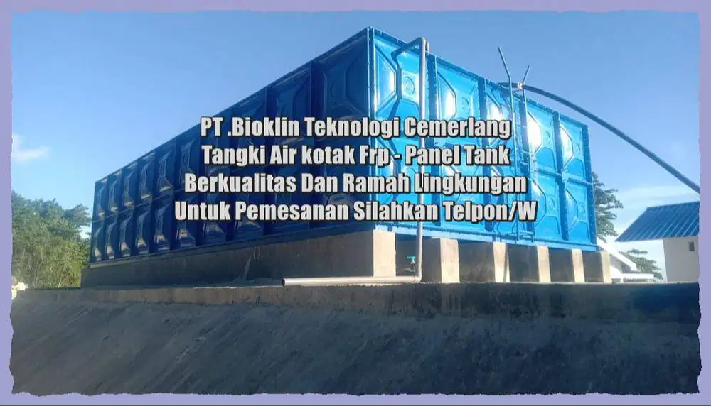 ROOFTANK KOTAK - TANDON FRP -TANGKI AIR KOTAK - TANGKI PANEL FRP