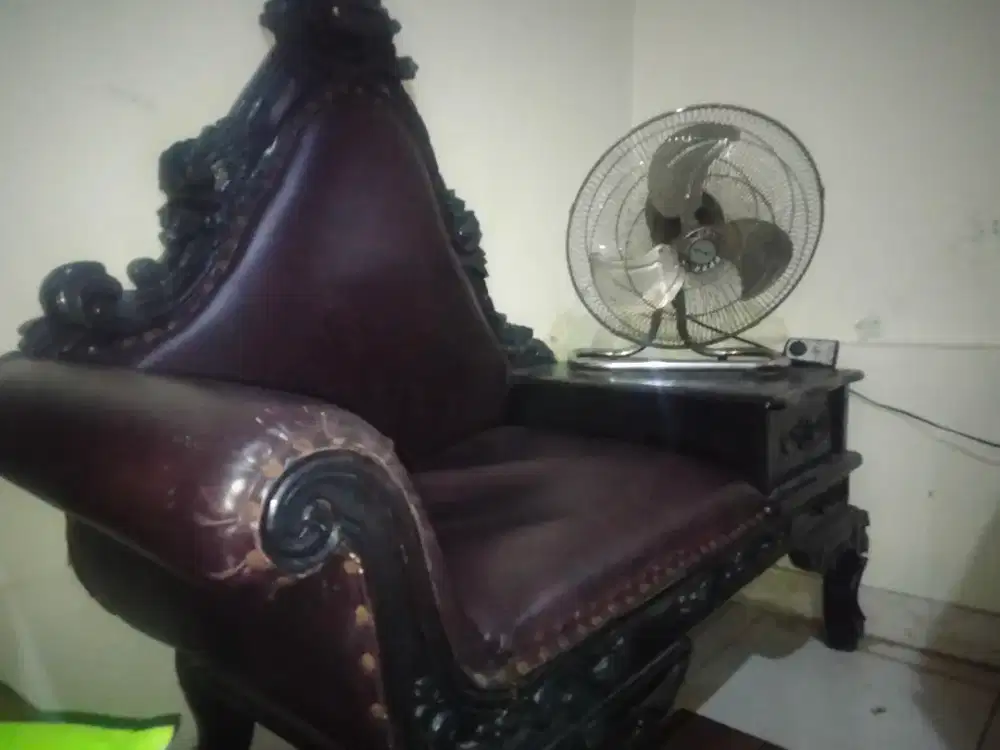 Kursi telfon jati tebal