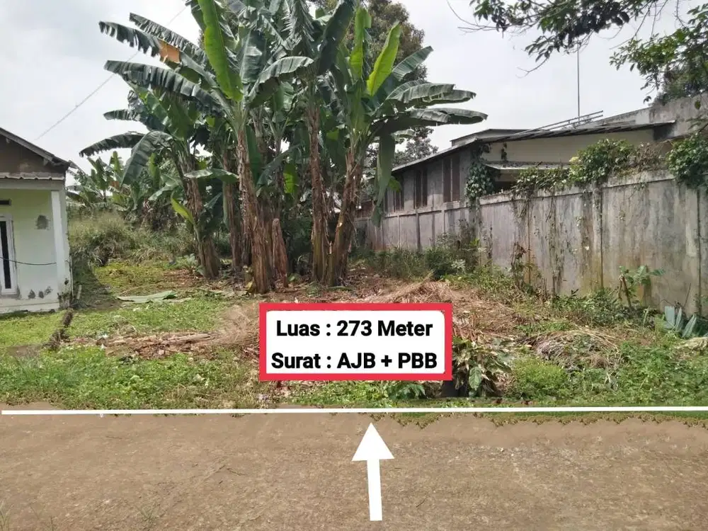 Jual Tanah Murah Luas 273m di Kabupaten Bogor