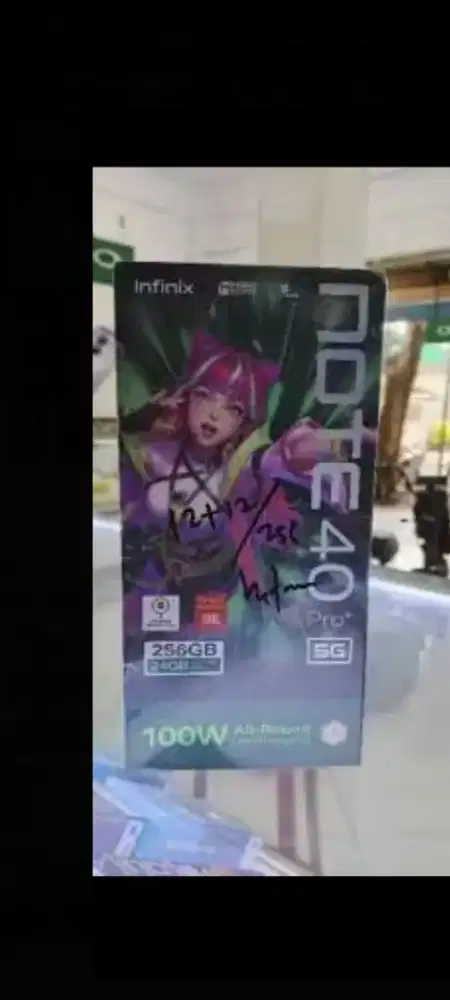 Infinix note 40 pro plus 5G ram 12gb layar lengkung wireless charger