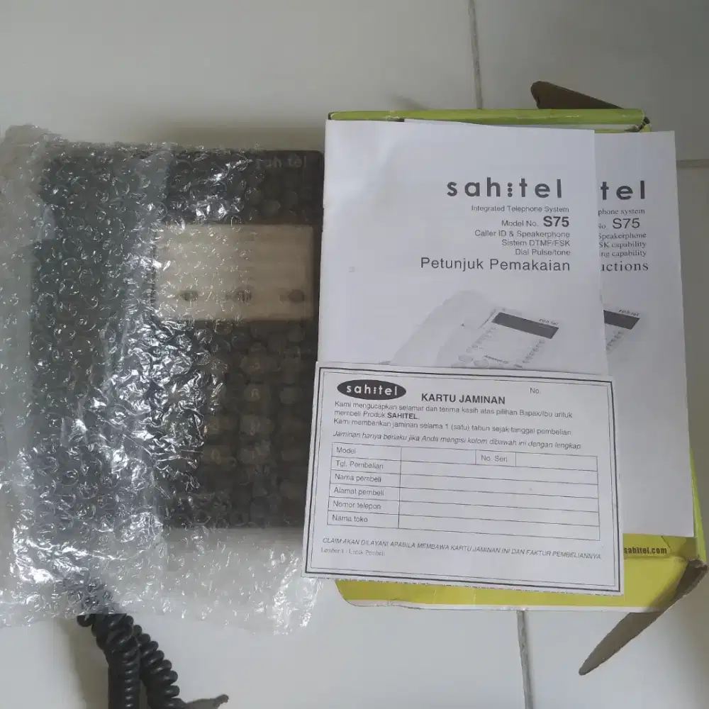 Telepon Rumah Sahitel S75 LCD Original