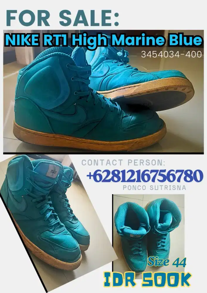 NIKE RT1 HIGH MARINE BLUE (354034-400)
