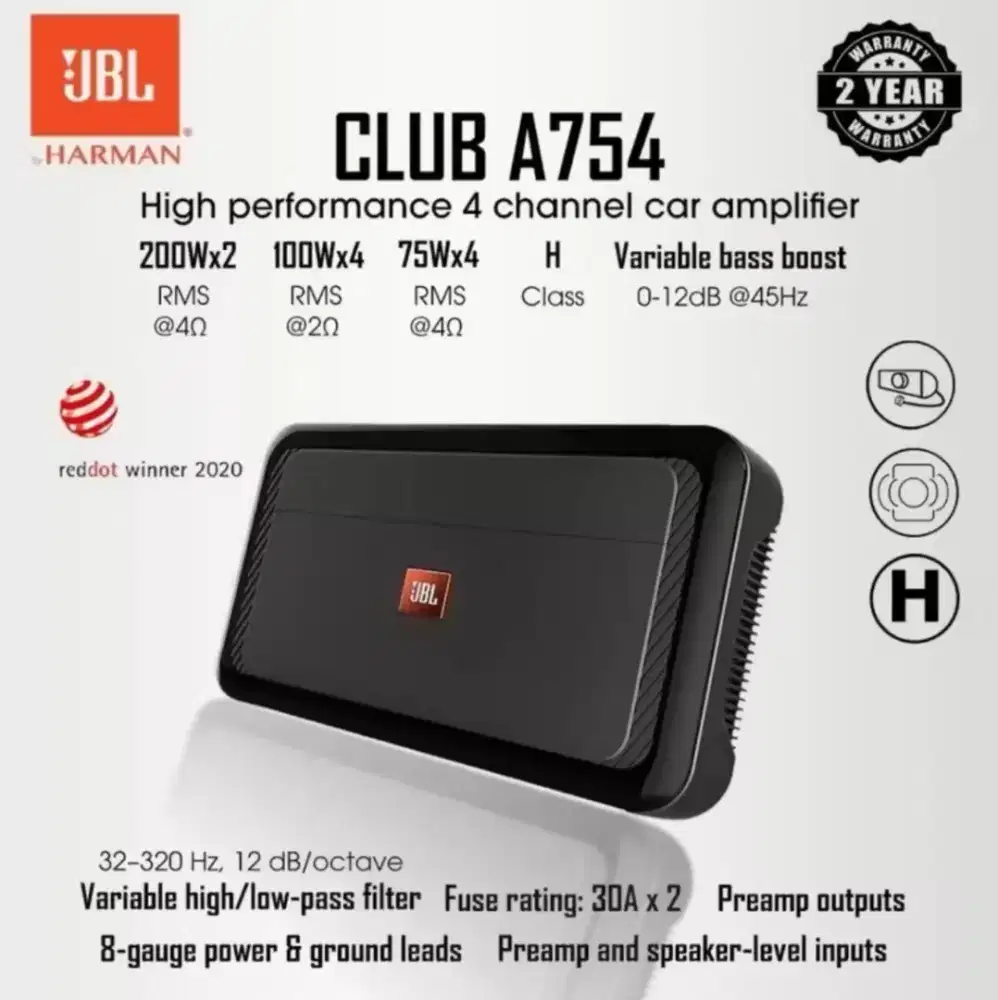 Power 4ch Jbl club A754