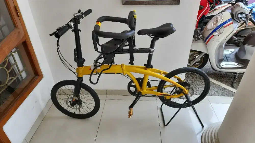 Sepeda lipat pacific bonus boncengan anak