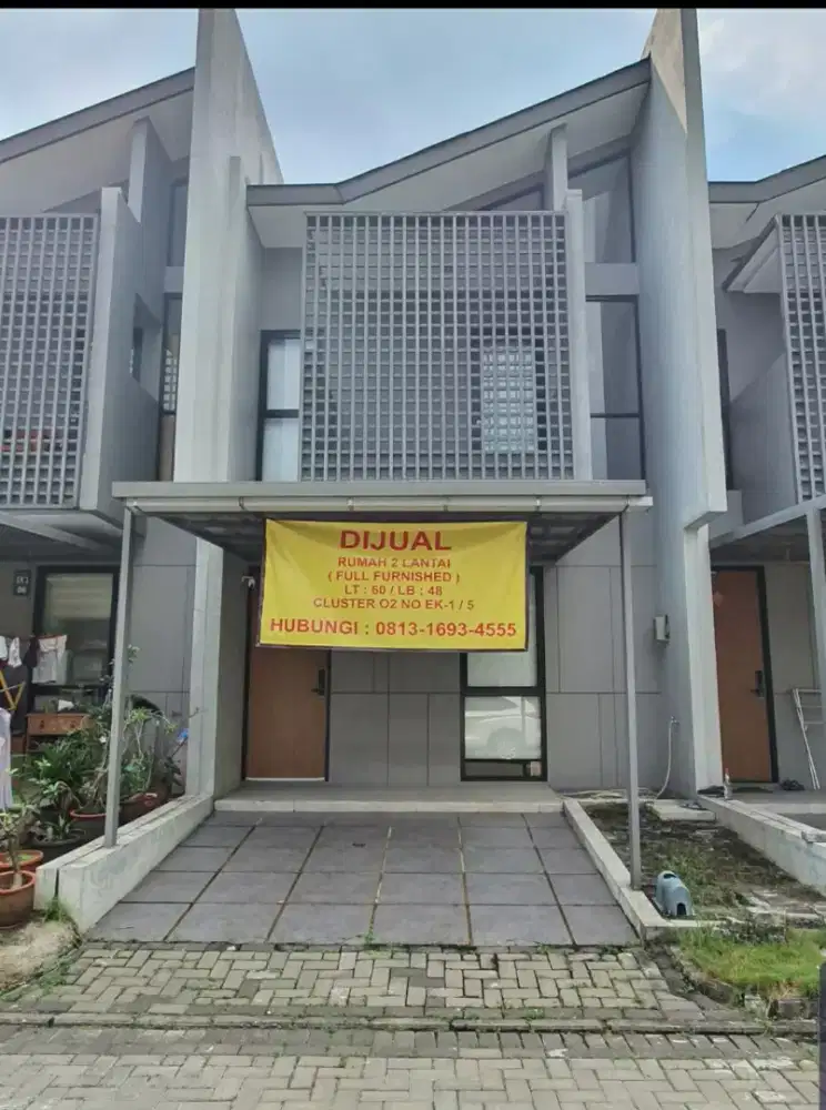 DIJUAL CEPAT & MURAH (RUMAH 2 LANTAI FULL FURNISHED LT 60 / LB 48)
